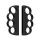 Akcesoria do konsol YAXO Joy-Con BOXING SET do NS2 Techno Black